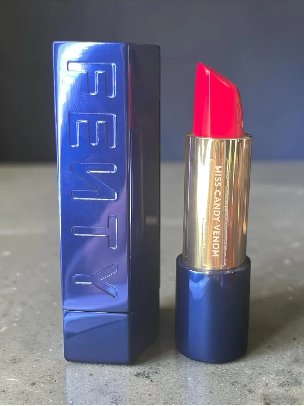 Fenty Beauty Miss Candy Venom Lipstick — Vivid Hot Pink